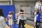 Mikayla Pucci 1000th  Wheaton College women's basketball’s Mikayla Pucci is honored after scoring her 1000th career point. - Photo By: KEITH NORDSTROM : Wheaton, basketball, Mikayla Pucci, 1000th
